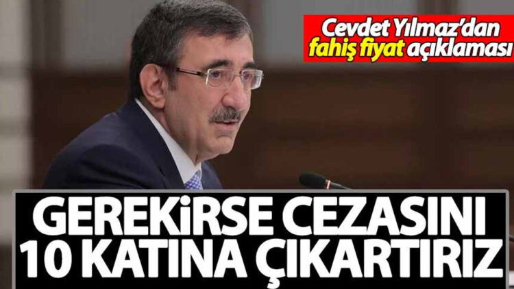 Cumhurbaşkanı Yardımcısı Yılmaz’dan ‘fahiş fiyat’ açıklaması!