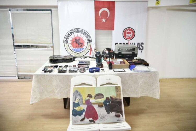 Samsun’da tramvayda unutulan eşyalar muhafaza ediliyor