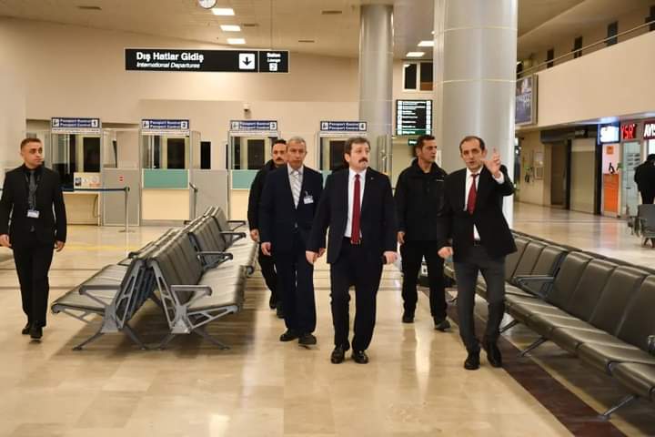 Samsun Valisi Orhan Tavlı, Çarşamba Uluslararası Havalimanında İncelemelerde Bulundu