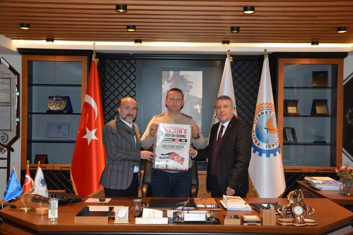 Bafra Filistin’e Destek Platformu üyelerinden Başkan Kocabaş’a Davet