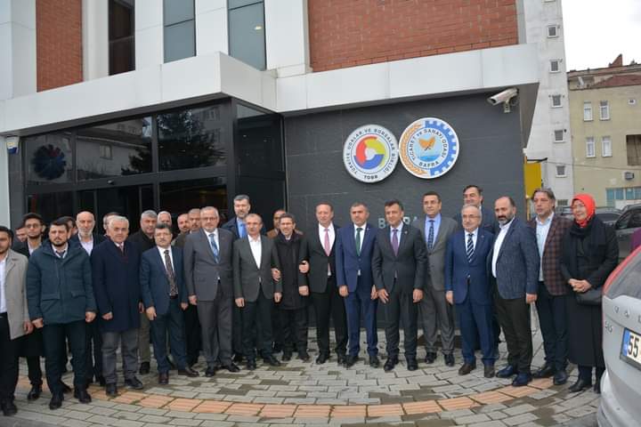 Bafra TSO’ya Halit Doğan ve beraberindekiler ziyaret etti