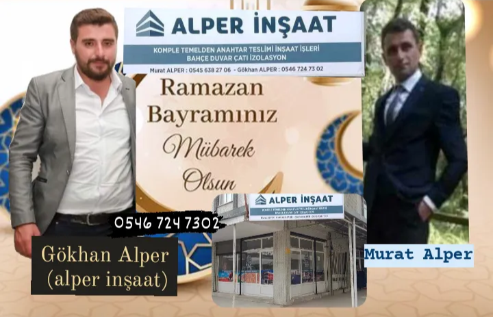 Gökhan Alper (alper inşaat)’dan Ramazan Bayramı mesajı 