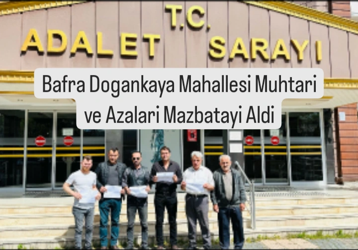 Bafra Dogankaya Mahallesi Muhtarı ve Azaları Mazbatayı Aldı