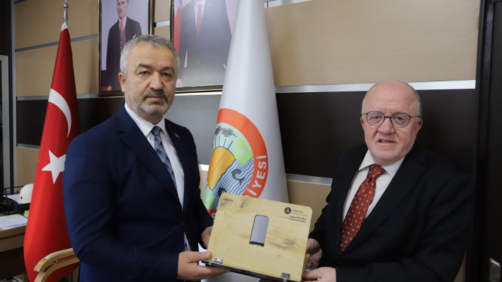 Rektör Prof.Dr. Mahmut Aydın’dan Başkan Topaloğlu’na Ziyaret