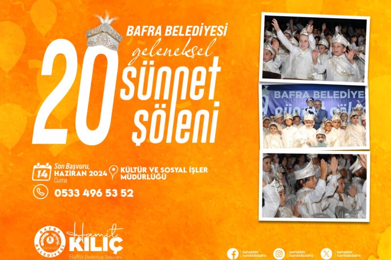 20.GELENEKSEL SÜNNET ŞÖLENİ BAŞVURULARI BAŞLADI