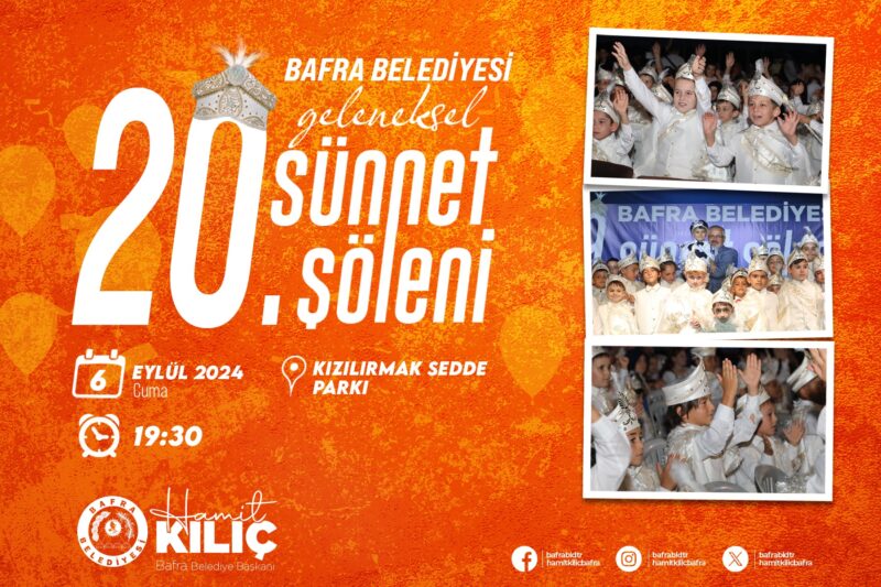 20. GELENEKSEL SÜNNET ŞÖLENİ 6 EYLÜL’DE