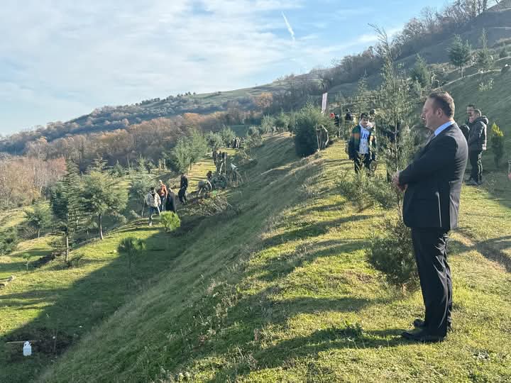 Bafra TSO Başkanı Mehmetçik Hatıra Ormanı ağaçlandırma etkinliğine katıldı