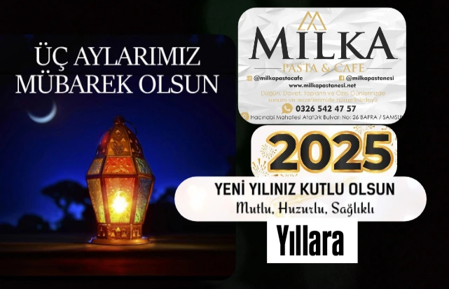 Milka Pastanesi’den Yeni yıl ve Üç Aylar mesajı 