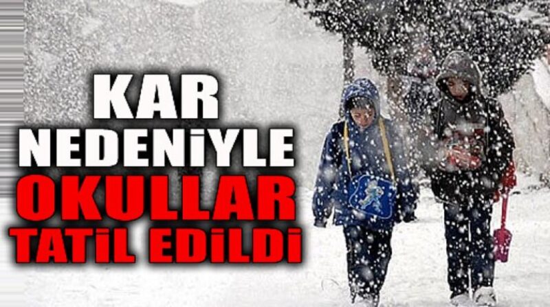 EĞİTİM ÖĞRETİME 1 (BİR) GÜN SÜREYLE ARA VERİLMİŞTİR