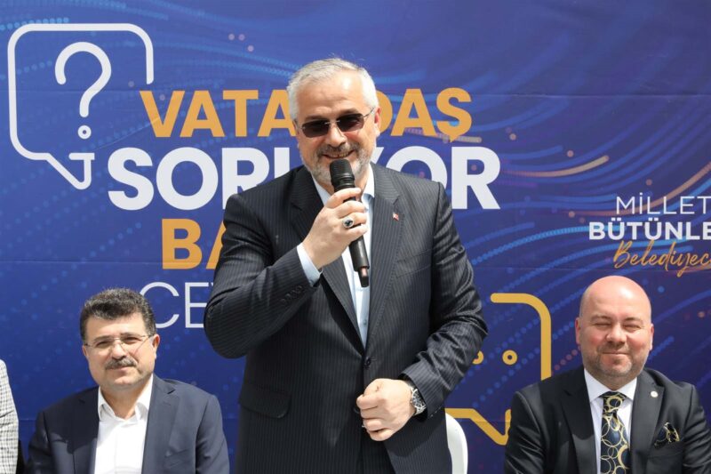 BAŞKAN KILIÇ, GAZİPAŞA’DA VATANDAŞLA BULUŞTU