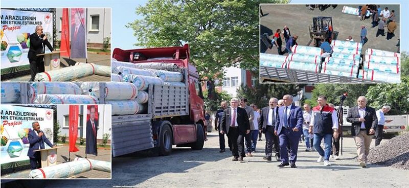 Çarşamba’da Sera Naylonu Teslim Töreni Düzenlendi
