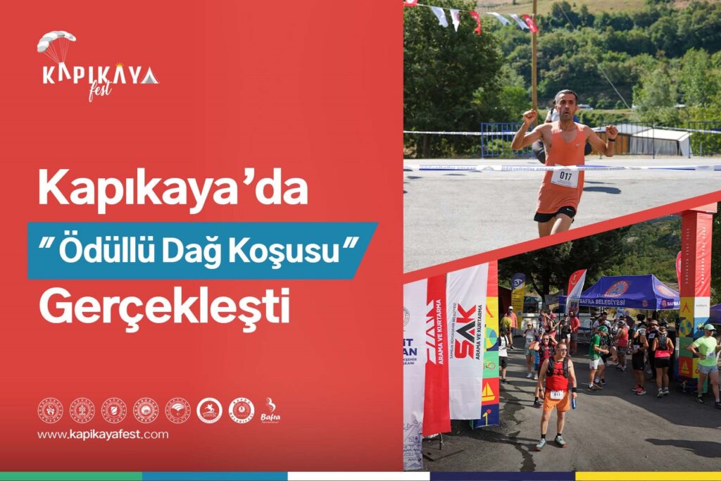 KAPIKAYA’DA ÖDÜLLÜ DAĞ KOŞUSU GERÇEKLEŞTİ