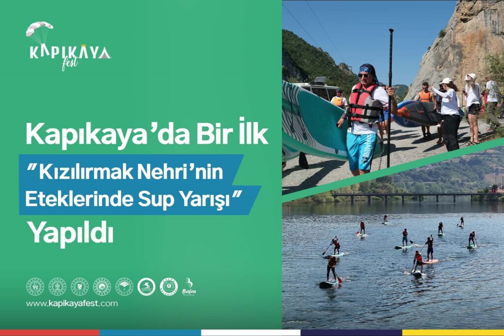 KIZILIRMAK NEHRİ’NİN ETEKLERİNDE “SUP YARIŞI” YAPILDI