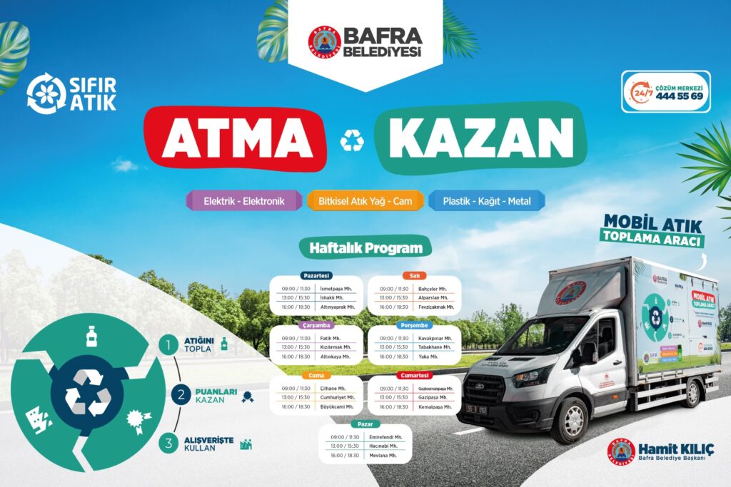 KARTLI MOBİL ATIK GETİRME ARACI HİZMETE