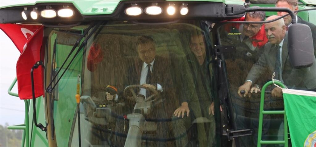 Bafra Ovası’nda Çeltik Hasadı Başladı