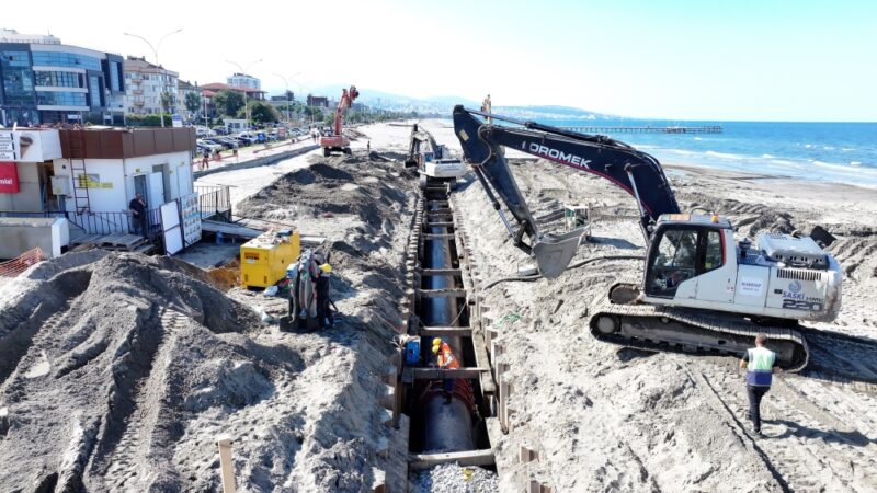 ATAKUM SAHİLİ’NDE ALTYAPI GÜÇLENİYOR