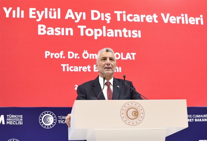 Ömer Bolat, Eylül Ayı Dış Ticaret Verilerini Açıkladı