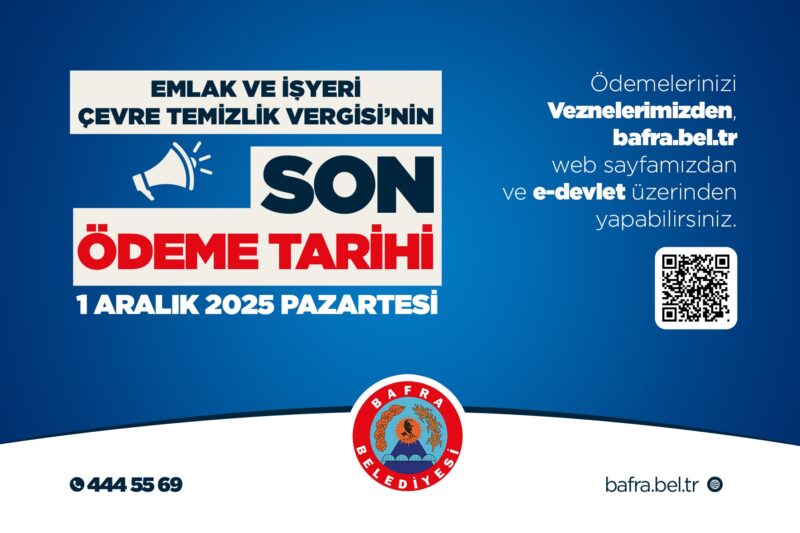 SON ÖDEME TARİHİ 1 ARALIK