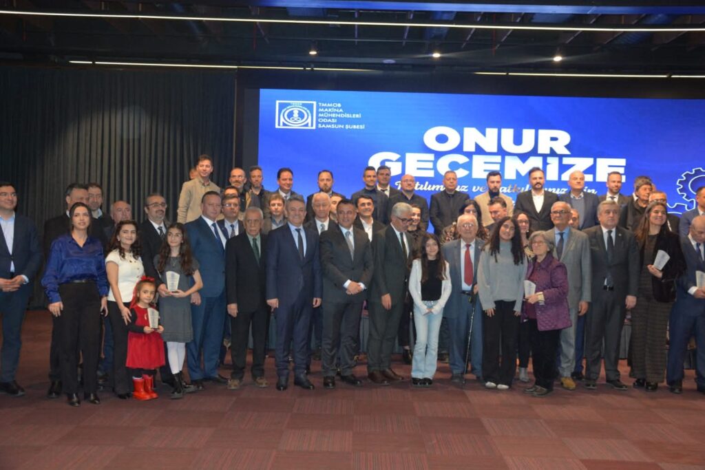 Makina Mühendisleri Odası Samsun Şubesi Tarafından Onur Gecesi Programı