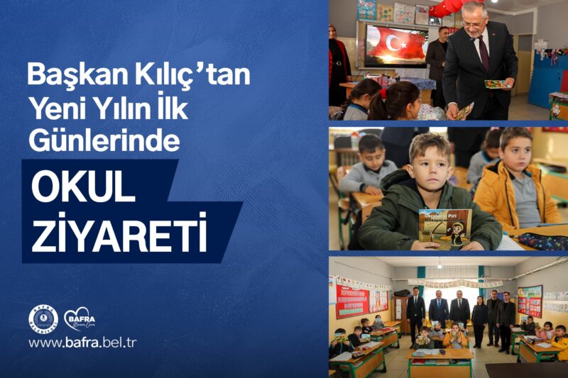 HAMİT KILIÇ’TAN YENİ YILIN İLK GÜNLERİNDE OKUL ZİYARETİ
