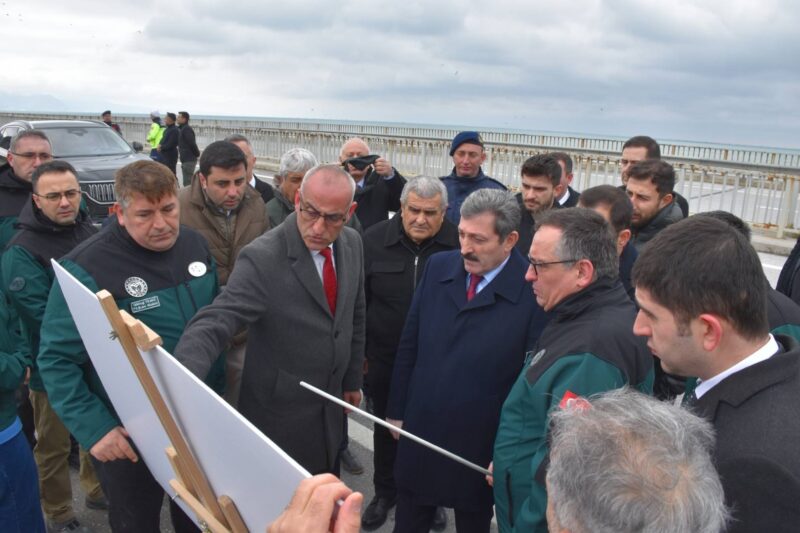 Samsun Valisi  Yakakent OSB Güzelceçay Çayı Islah Çalışmalarını İnceledi