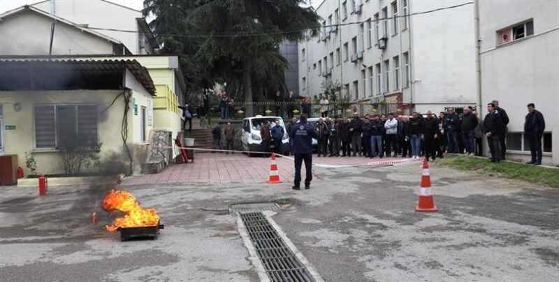Samsun İl Müdürlüğü Yangın Eğitim ve Tatbikatı Gerçekleştirildi