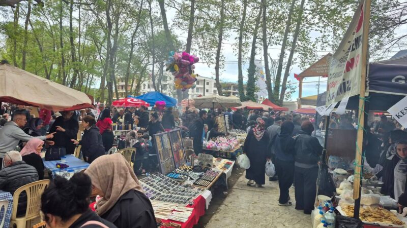 KARADENİZ’İN KIRKPINAR OLAN ALAÇAM GÜREŞLERİNE MAHŞERİ KALABALIK