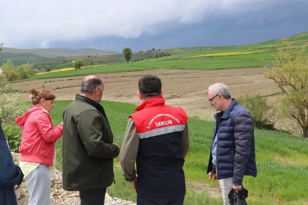 Havza’da Sel Afeti Sonrası Sahada İncelemeler Devam Ediyor