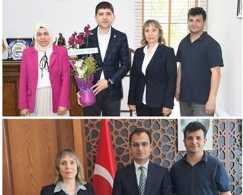 ALAÇAM SGK MÜDÜRLÜĞÜNDEN ALAÇAM VE YAKAKENT KAYMAKAMLARINA ZİYARET