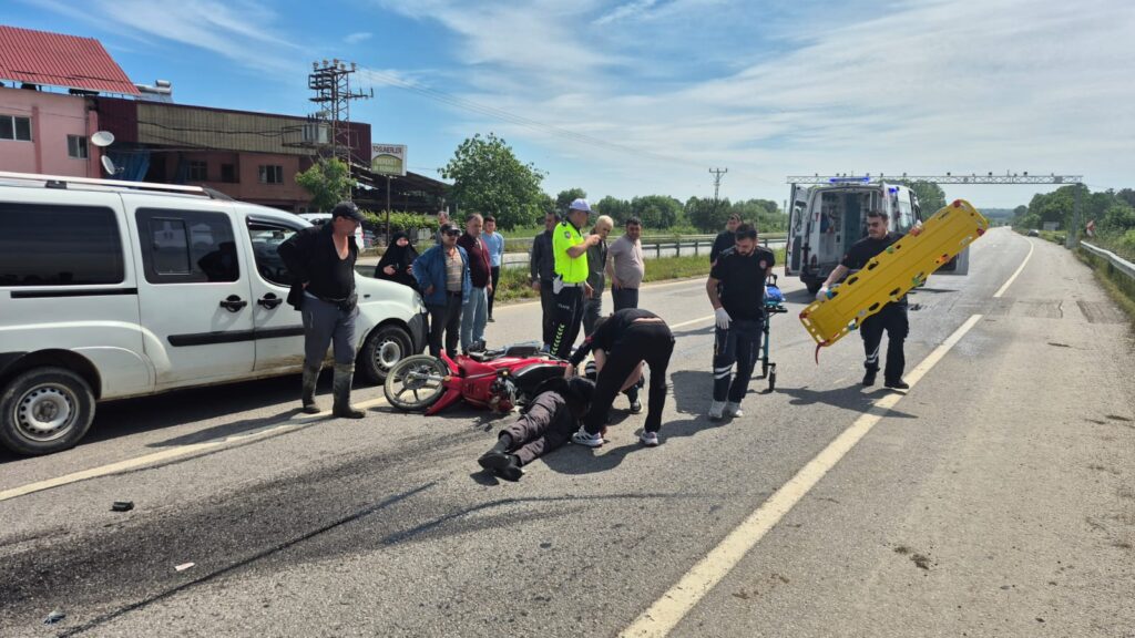 Alaçam’da Trafik kazasında ağır yaralanan Motosiklet Sürücüsü hayatını kaybetti