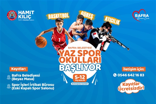 ÜCRETSİZ YAZ SPOR OKULLARI İÇİN KAYIT ZAMANI