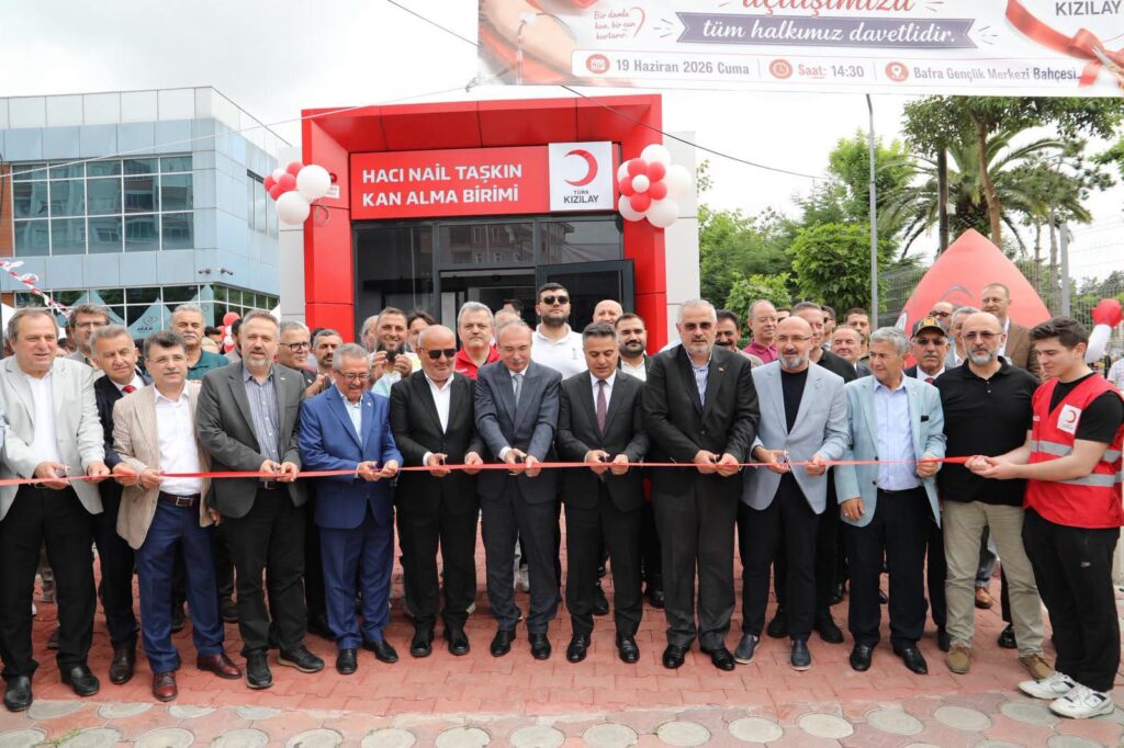 Bafra Hacı Nail Taşkın Kan Alma Birimi Hizmete Açıldı