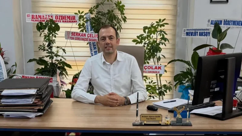 ALAÇAM TAPU MÜDÜRLÜĞÜ’NE MEHMET ALPEREN ŞAHİN ATANDI