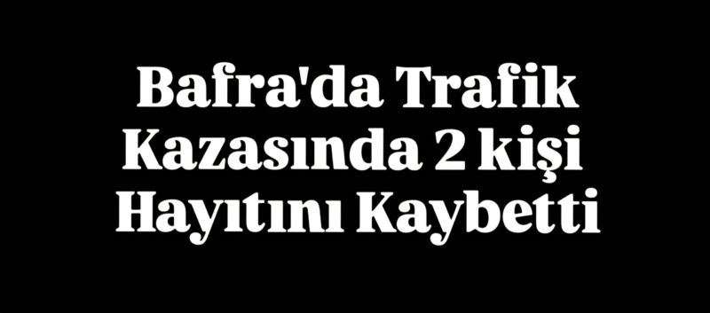 Bafra’da Araç Tırın Altına girdi