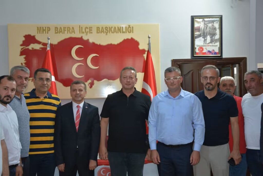 Bafra TSO’dan MHP Bafra İlçe Başkanlığı’na Hayırlı Olsun Ziyareti