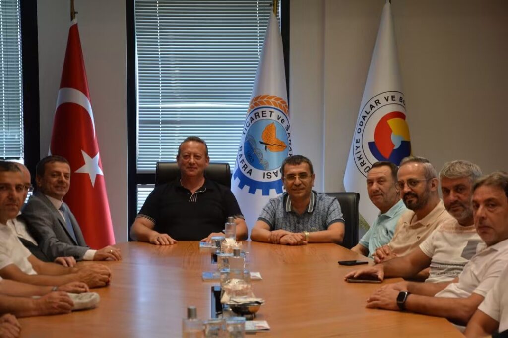 MHP Bafra İlçe Başkanı Kemal Şahin ve Yönetiminden Bafra TSO’ya İade-i Ziyaret