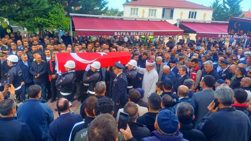 Gazi Polis Memuru Numan Şen Bafra’da Son Görev