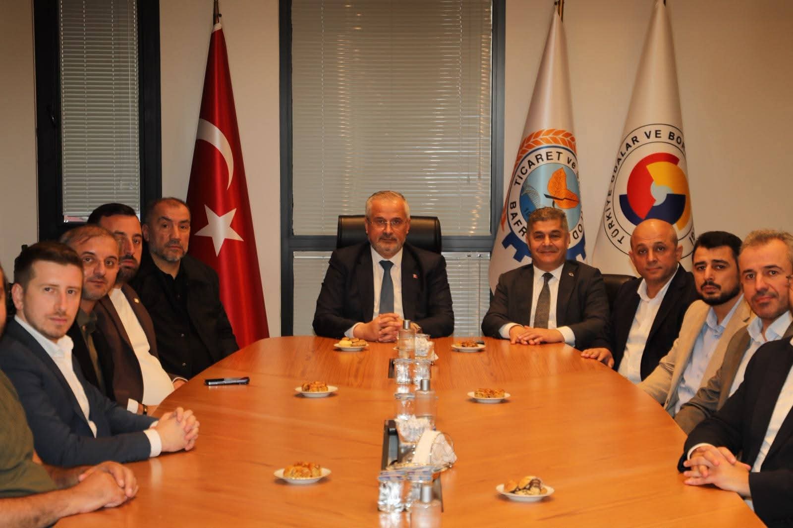 Bafra Belediye Başkanı Hamit Kılıç’tan Bafra TSO’ya Hayırlı Olsun Ziyareti